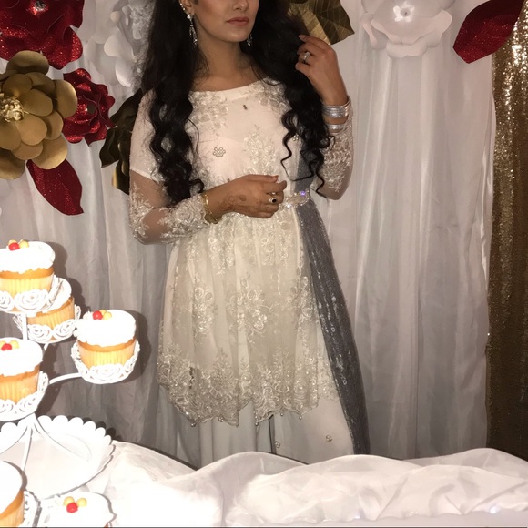 pakistani designer 4 piece suit sammy k pants - Picture 2 of 4